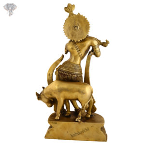 Photo of Artistic Krishna Statue playing Flute-13"-Back side