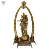 Photo of Artistic Standing Krishna Statue with Flute-48"-Facing Front