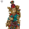 Photo of Goddess Radha Statue designed with multicolour Stone Work - Zoomed In