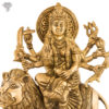 Photo of Durga mata sitting on Lion - Zoomed In