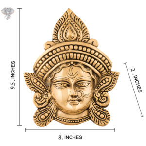 Photo of Durga Mata - Wall Hanging - with measurements-Extra