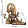 Photo of Dhokra Art - Ganesh in Mermaid style - with measurements