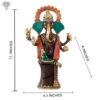 Photo of Dhokra Art - Ganesh sitting on chair - with measurements