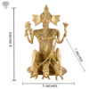Photo of Dhokra Art - Ganesh with three Rats - with measurements