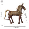 Photo of Dhokra Art - Horse - with measurements