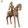 Photo of Dhokra Art - Soldier riding a Horse - facing Left Side