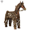 Photo of Unique Dhokra Art - Brown Horse - facing Left Side
