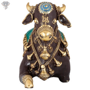 Photo of Dhokra Art - Bull Sitting - facing Left Side
