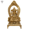 Photo of Bronze Lord Ganesha idol with Prabhavali - Back side