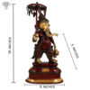 Photo of Walking Ganapati Statue with Umbrella - with measurements