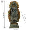 Photo of Standing Buddha Statue in Green shade - with measurements