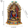 Photo of Standing Shri Krishna Statue and Playing Flute - with measurements