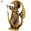 Photo of Standing Shree Krishna Statue and Playing Flute - facing Right side