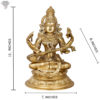 Photo of Goddess Saraswathi Statue in Bronze - with measurements