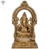 Photo of Serene Ganesha statue in Bronze - Facing Front