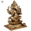 Photo of Serene Ganapathi statue in Bronze - facing Left Side