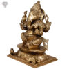 Photo of Serene Ganapathi statue in Bronze - facing Right side