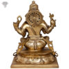 Photo of Serene Ganapathi statue in Bronze - Back side