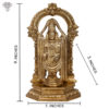 Photo of Lord Balaji | Lord Venkateshwara | Lord Srinivasa - with measurements