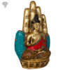 Photo of Buddha Statue carved inside a Hand - facing Left Side