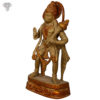 Photo of Standing Hanuman Statue with blessing hands in unique Brown matte finishing - facing Right side