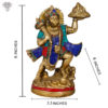Photo of Lord Hanuman carrying mountain, made with Stone work - with measurements