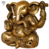 Photo of Lord Ganesha with Antic finishing - facing Left Side