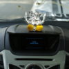 Photo of Ganesh Ji - Yellow, 999 Silver - Facing Front-In-Car